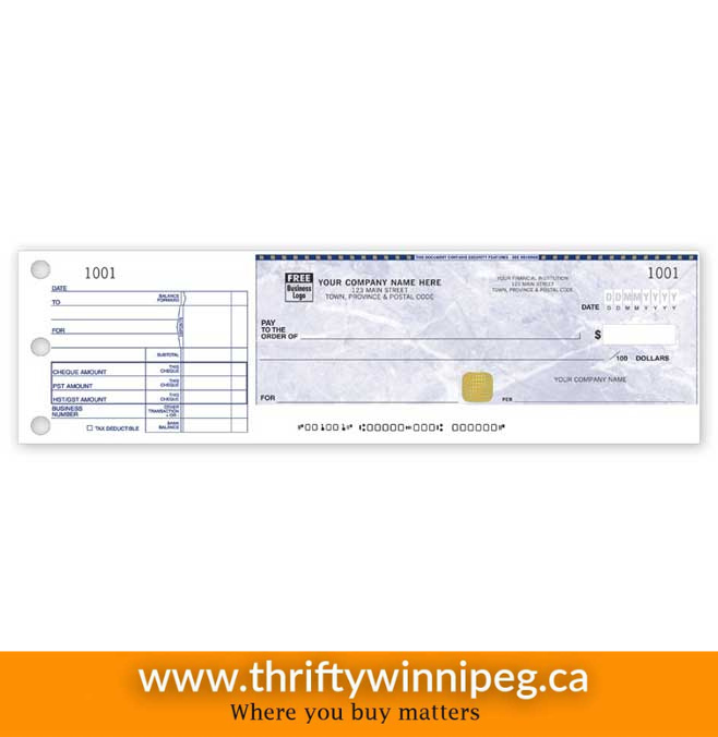 1 per page High Security Cheques