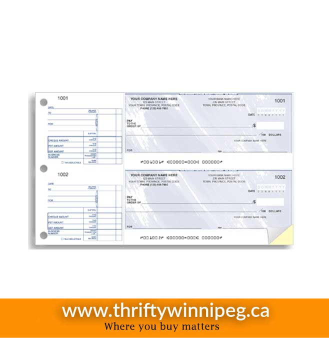 2-to-a-page Cheques
