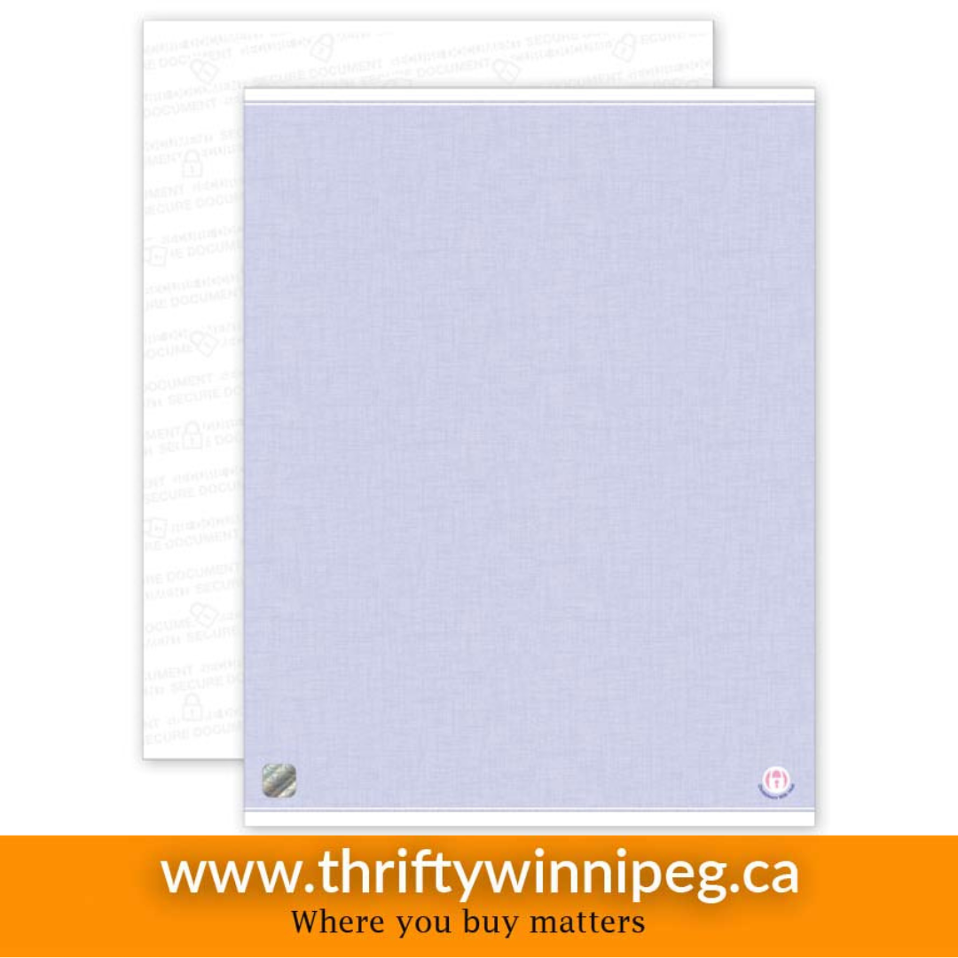 Blue High Security Paper