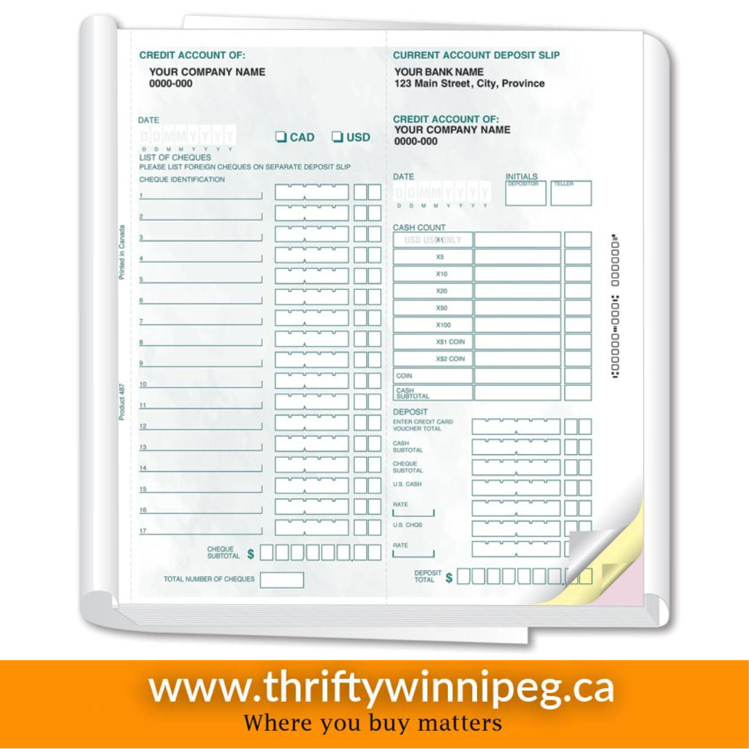 Deposit Slip Book