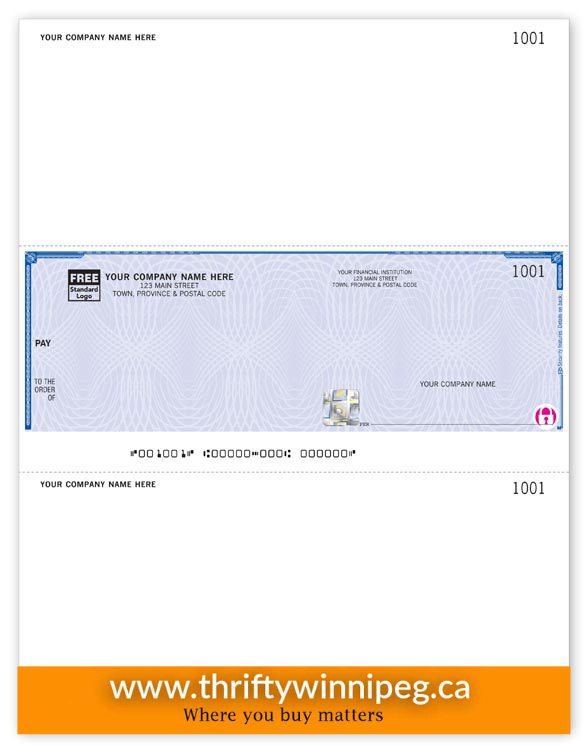 High Security Laser Middle Cheque - PCLaw