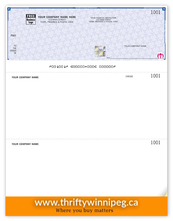 High Security Laser Top Cheque For Simply Accounting & ACCPAC