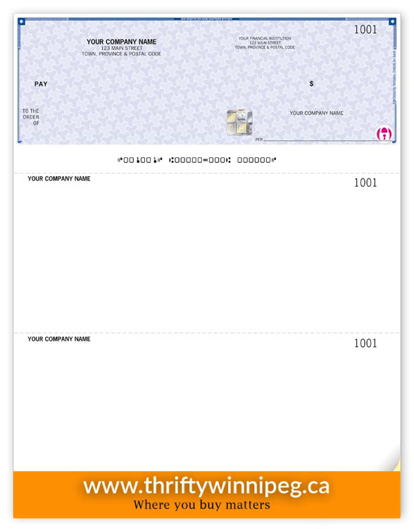 High Security Laser Top Cheque - QuickBooks