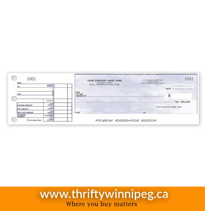 One-to-a-page Cheques
