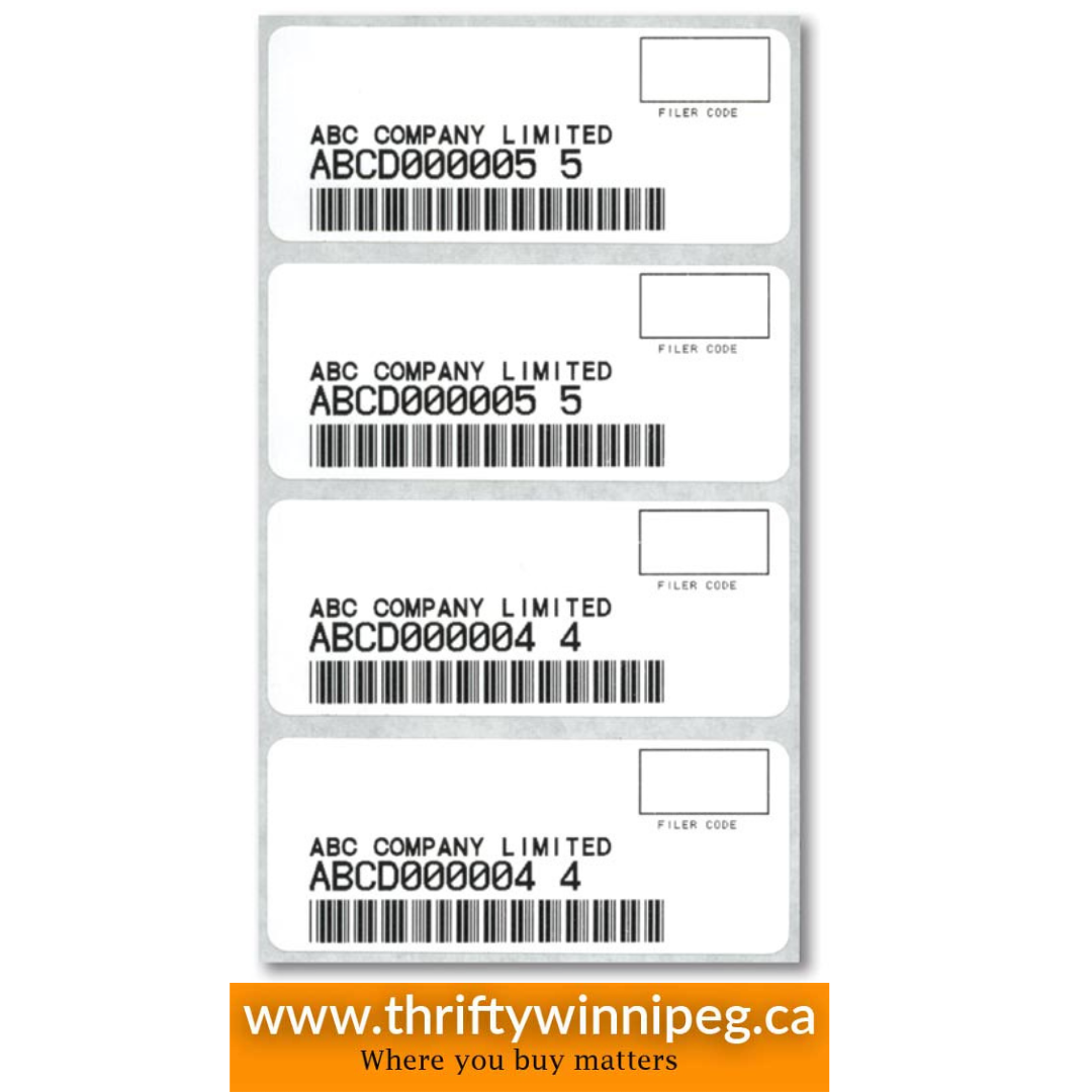 PAPS Bar Code Label