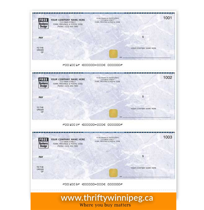 Security 3-to-a-page Cheque