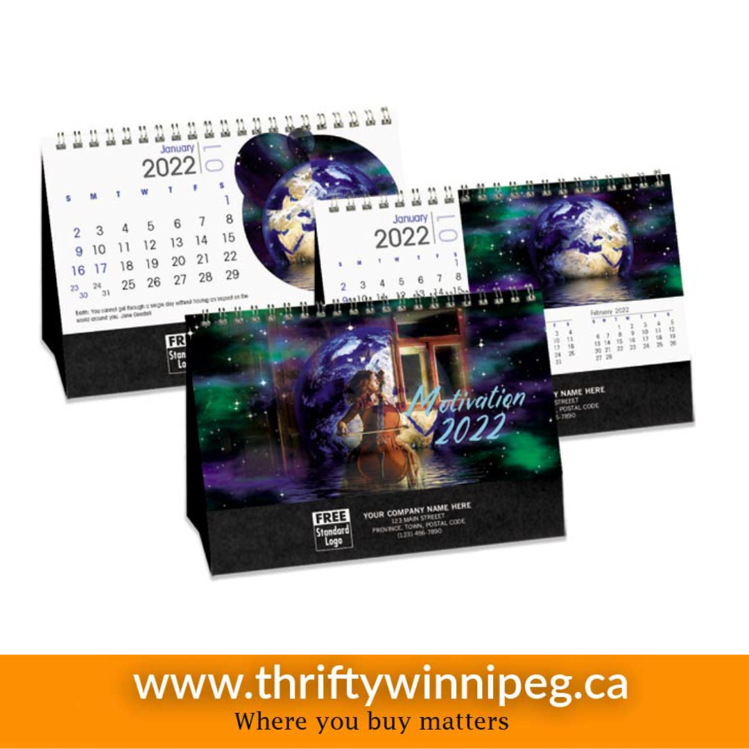 Spiral Desk Calendar - Motivation