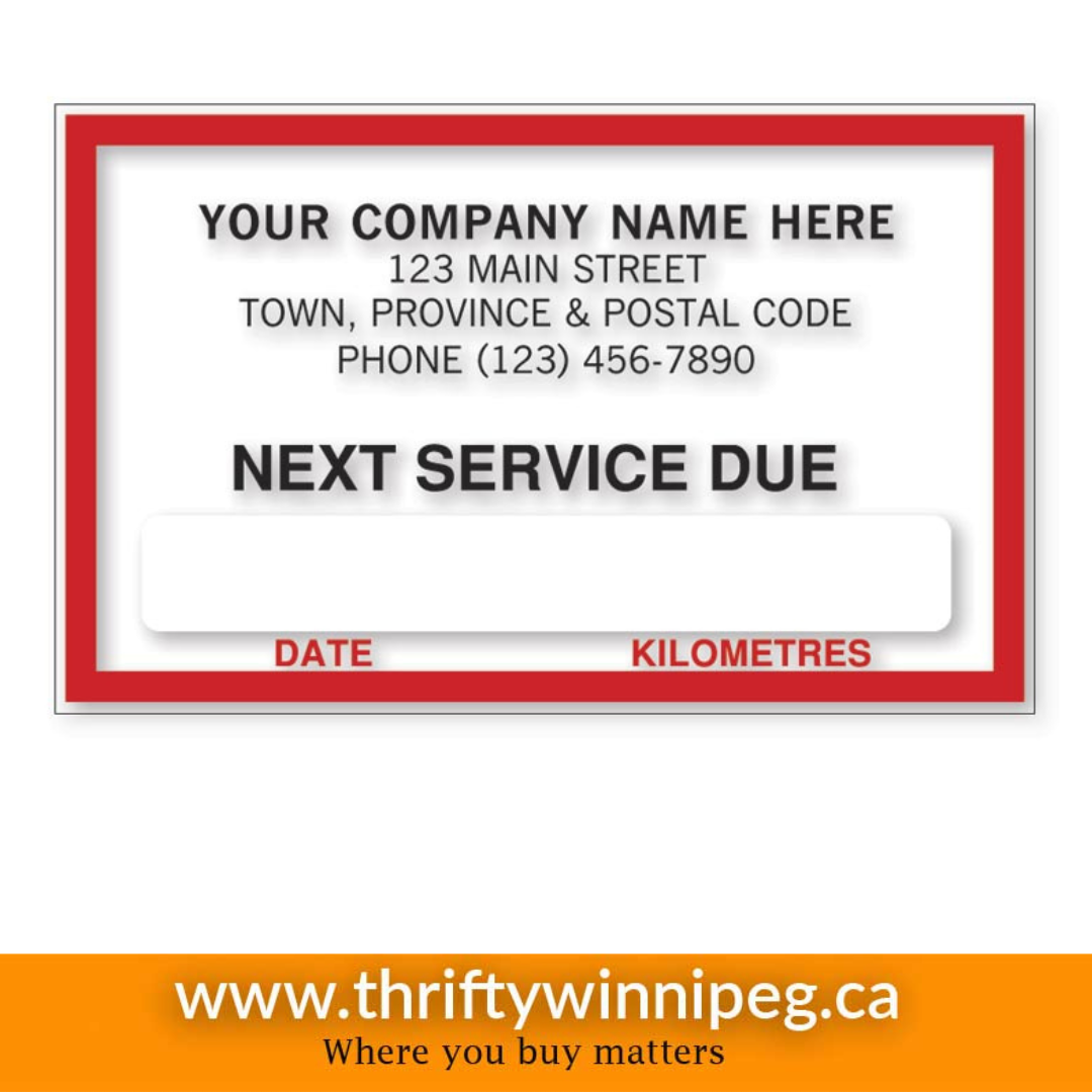 Static Cling Label
