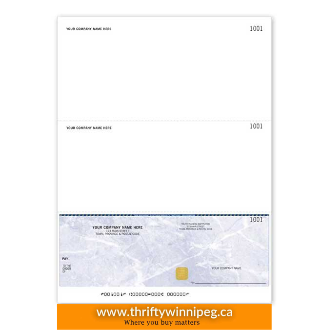 Security Laser Bottom Cheque